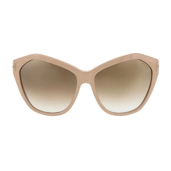 NEW TOM FORD FT0317/S 72L SUNGLASSES TF317 72L NUDE WOMEN CAT EYE EYEWEAR